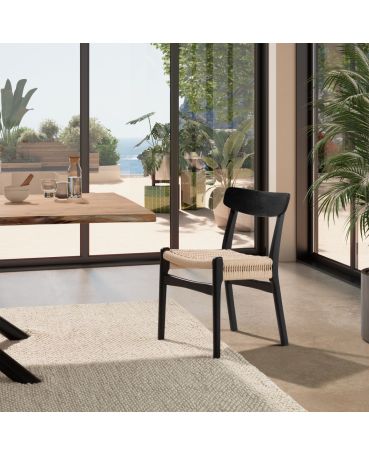 Set 4 Biel Chairs - Black